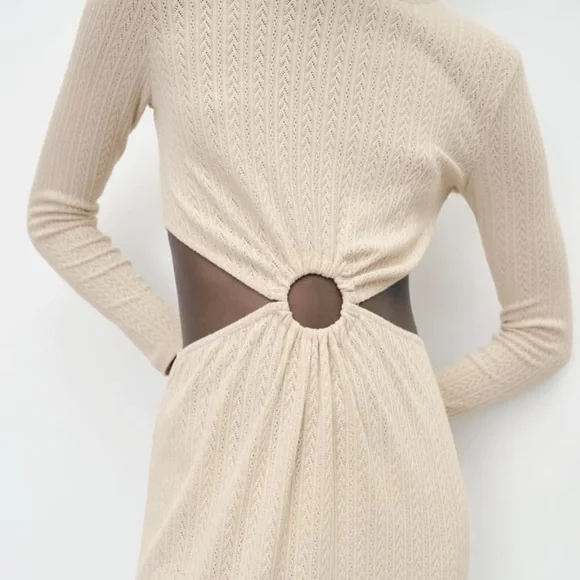 LAST 1!🔥ZARA SOFT CUT-OUT DRESS - Picture 11 of 12